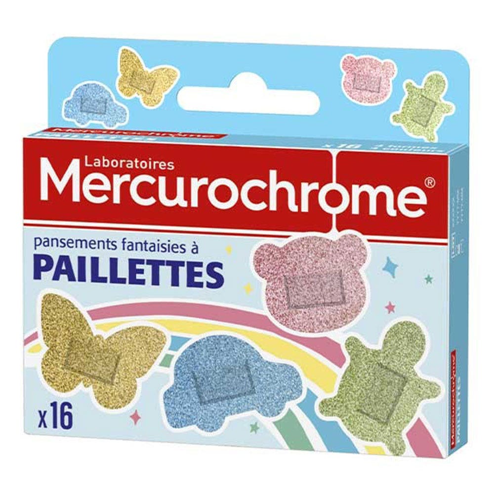 Mercurochrome Aderezos con purpurina x16