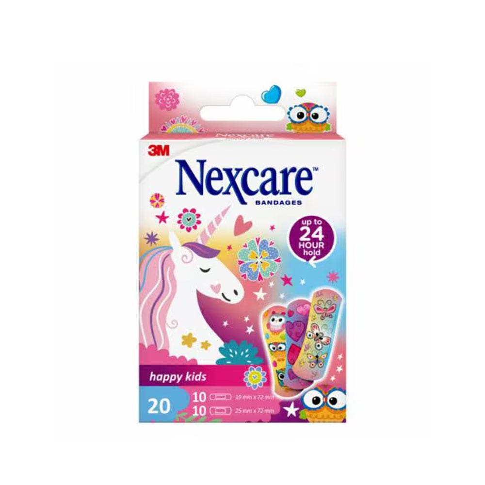 Nexcare Apósitos para niños Happy Kids Niñas X20