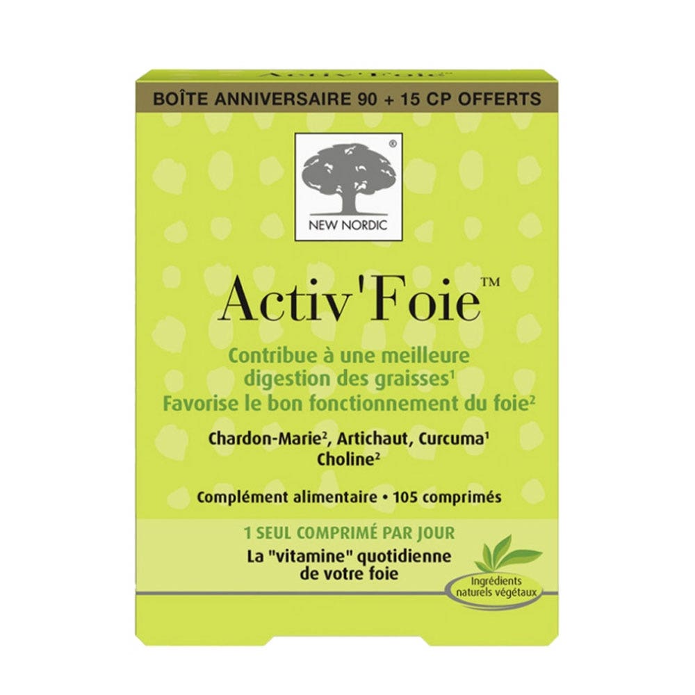 New Nordic Activ'foie 90 Comprimidos 105 Comprimes