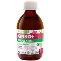 Ginko+ Circulación Piernas ligeras Sabor Frambuesa Limón 250 ml