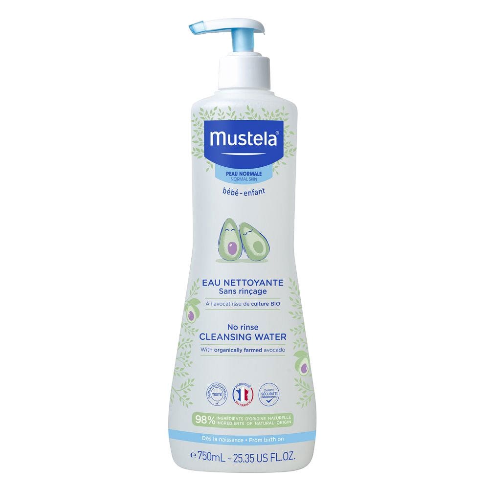Mustela Agua limpiadora sin aclarado Piel normal 750 ml