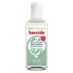 Baccide Gel Mains Désinfectant Hydroalcoolique Thé Vert Peaux sensibles 100 ml