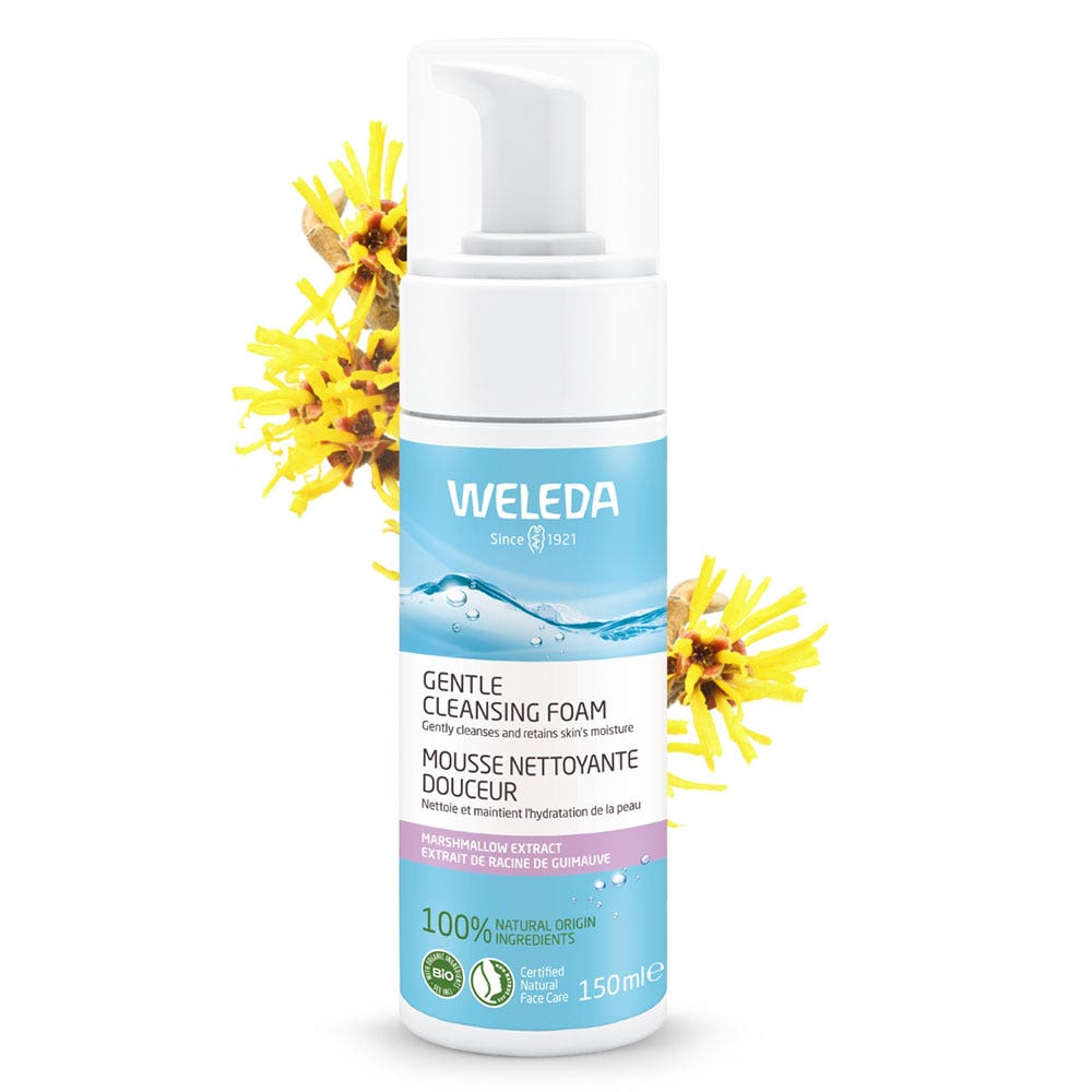 Weleda Hamamelis Espuma limpiadora suave para pieles normales a mixtas 150ml
