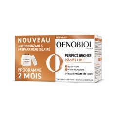 Oenobiol Perfect Bronze Solaire 2 en 1 Autobronzant et Préparateur Solaire 60 capsules végétales