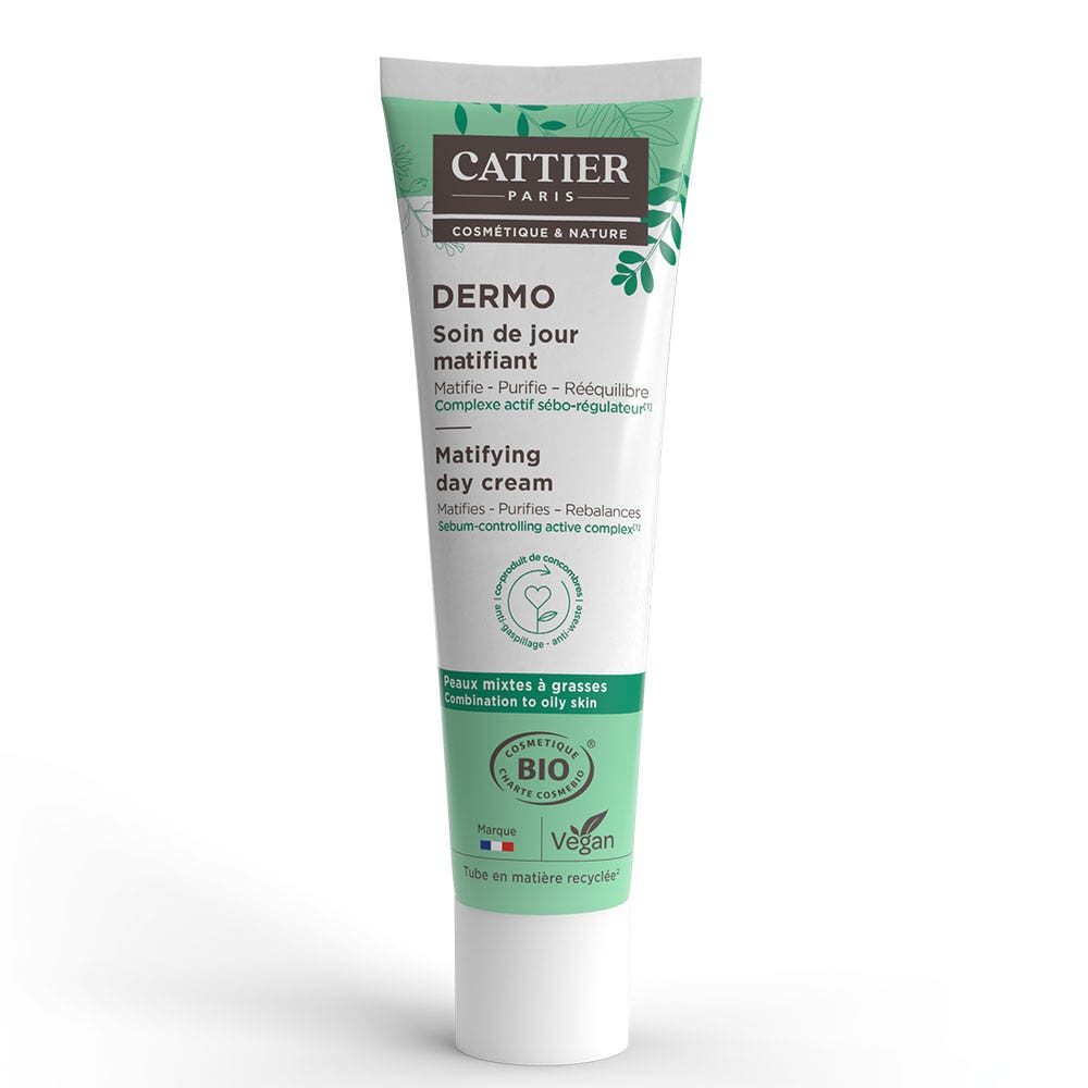 Cattier Dermo Crema de día matificante Pieles mixtas a grasas 40 ml
