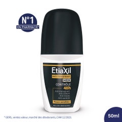 Etiaxil Desodorante Roll-on sin aluminio para hombre 48h Peaux Sensibles 50 ml