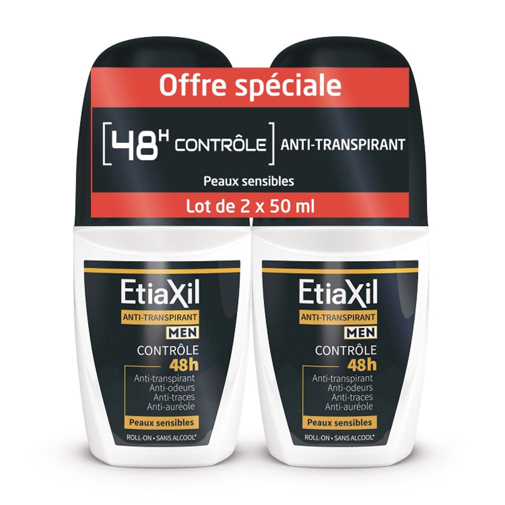 Etiaxil Antitranspirante Roll-on 48 horas para hombre 2x50ml