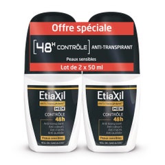 Etiaxil Desodorante Roll-on 48 horas para hombre 2x50ml