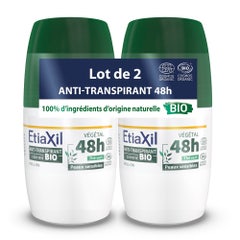 Etiaxil Antitranspirante Roll-on Antitranspirante Té Verde Ecológico 48H 2x50ml