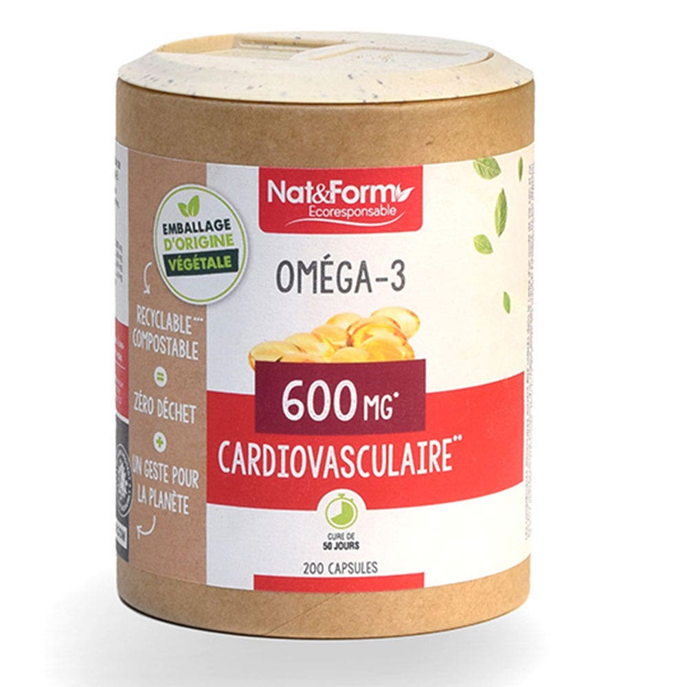 Nat&Form Omega-3 600 MG 200 cápsulas