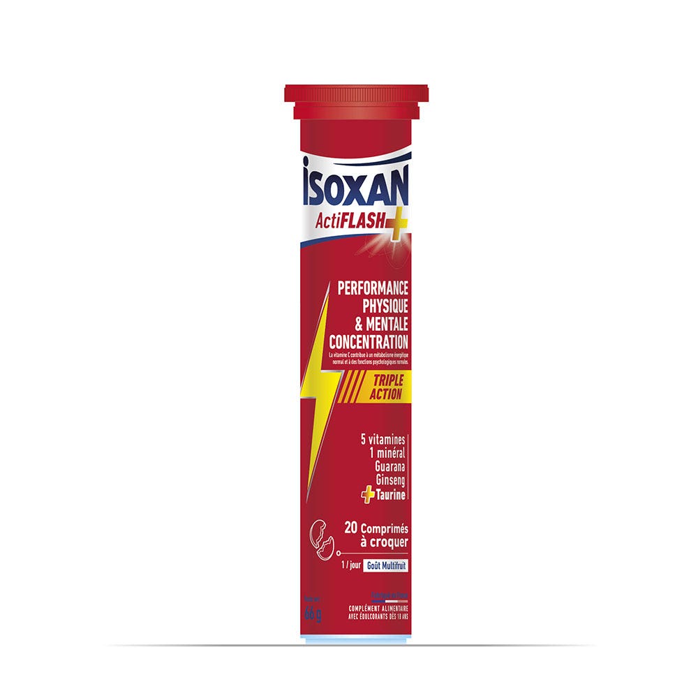 Isoxan Actiflash 20 comprimidos masticables