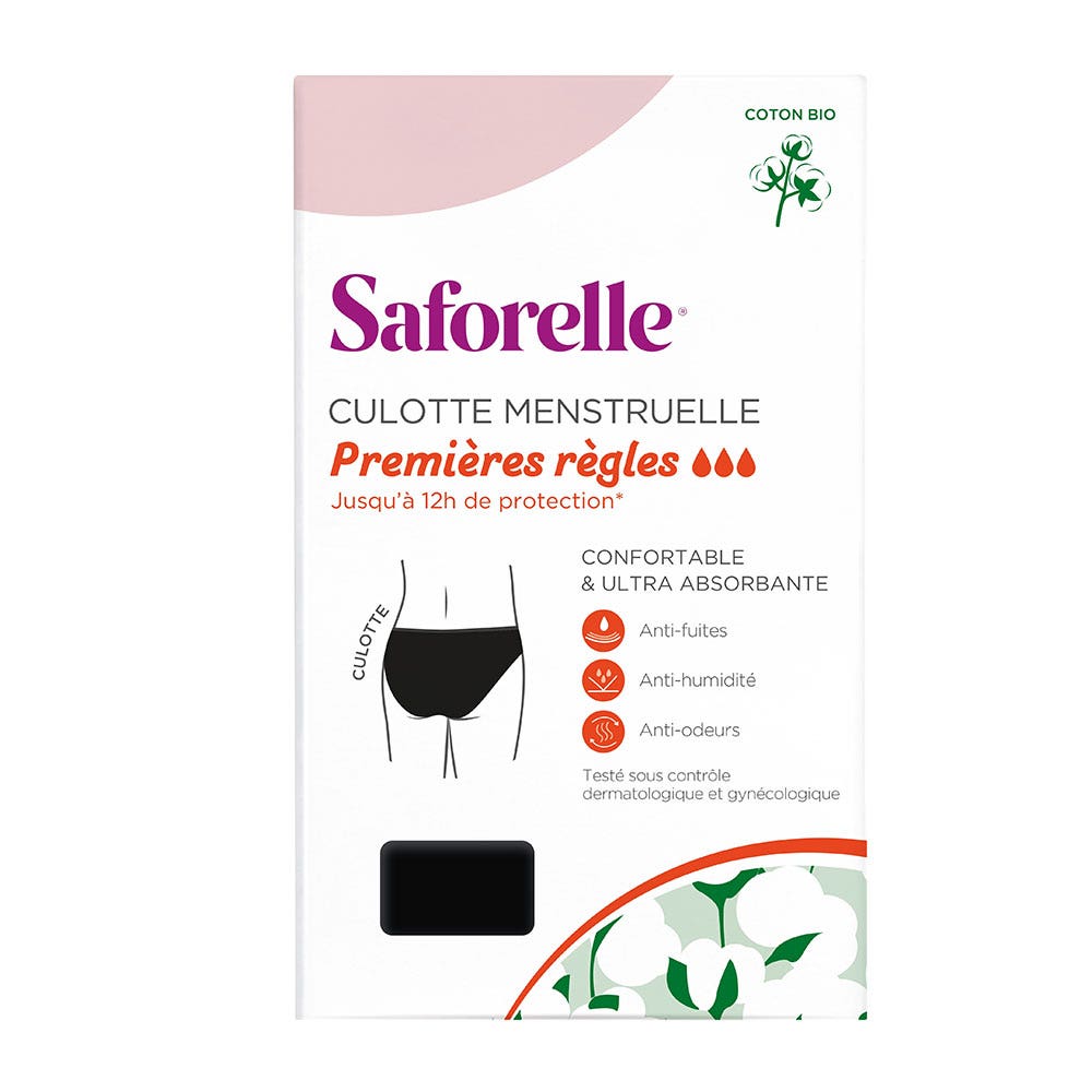 Saforelle Teens Braguitas Ultra-absorbentes 1ª regla 12-14 años XXS