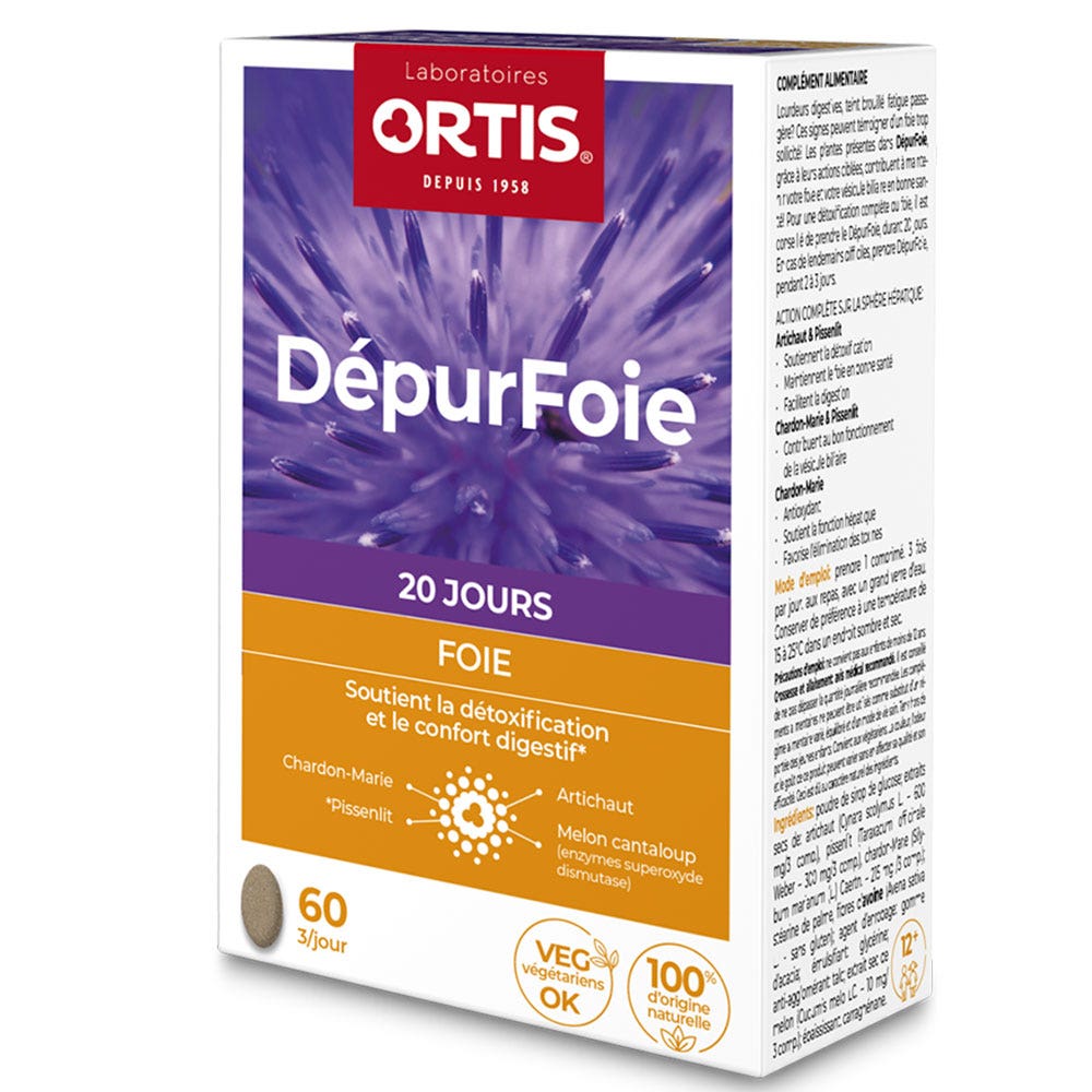Ortis Limpieza del hígado 60 comprimidos