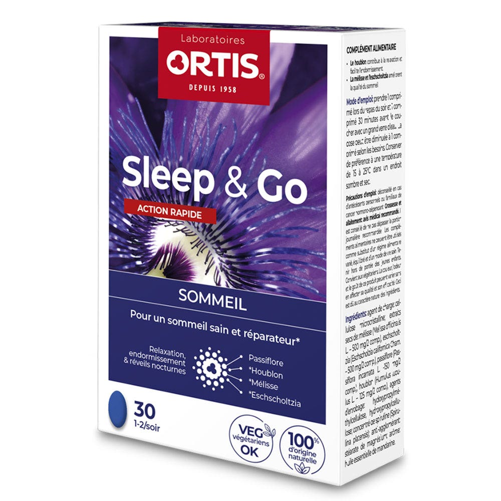 Ortis Dormir&amp;Ir 30 comprimidos