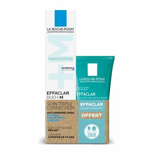 La Roche-Posay Effaclar Duo+M Cuidado Antiimperfecciones Puntos Negros + Gel Micropeeling