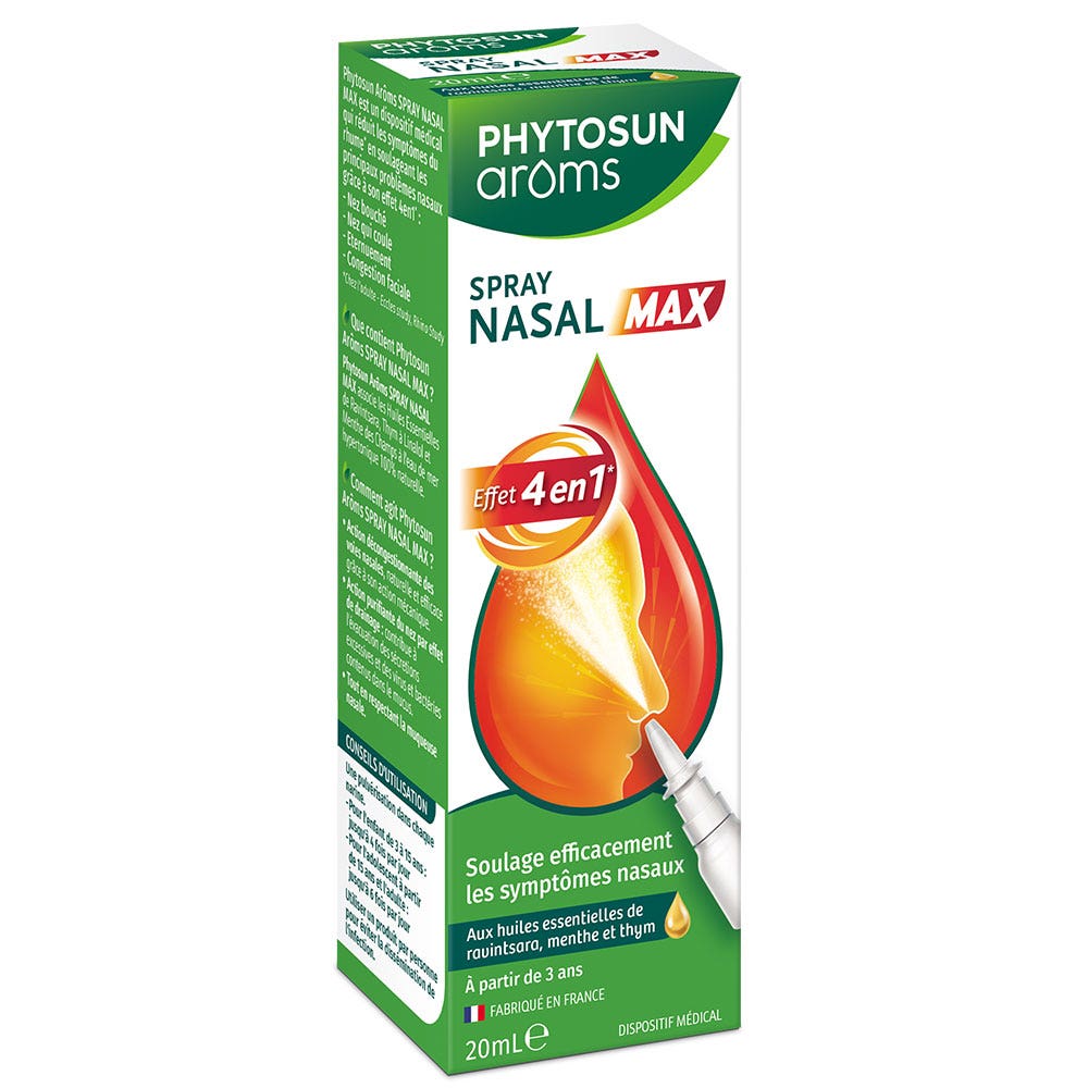 Phytosun Aroms Spray Nasal Max Effet 4 en 1 20 ml