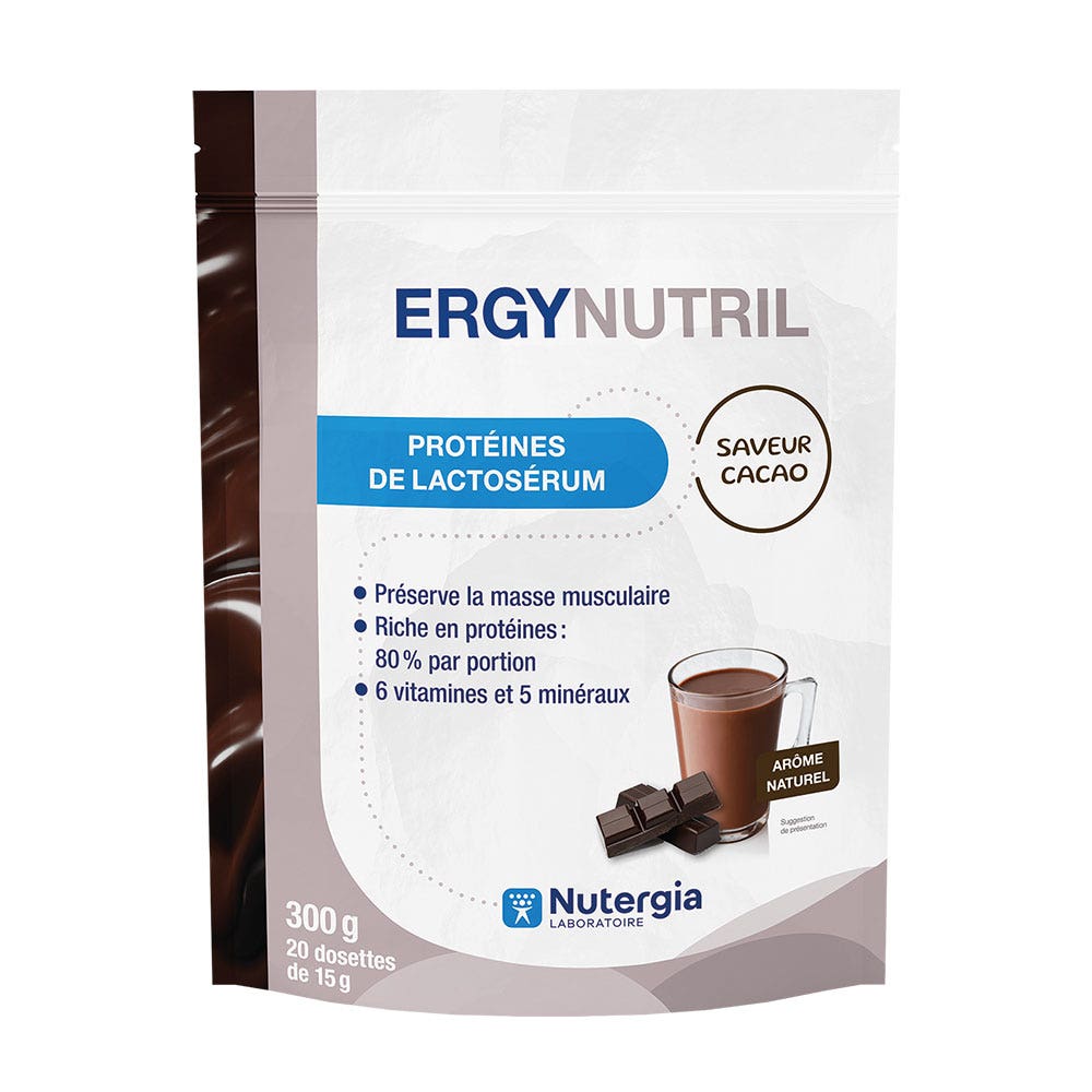 Nutergia Ergynutril proteína de suero sabor cacao 350g