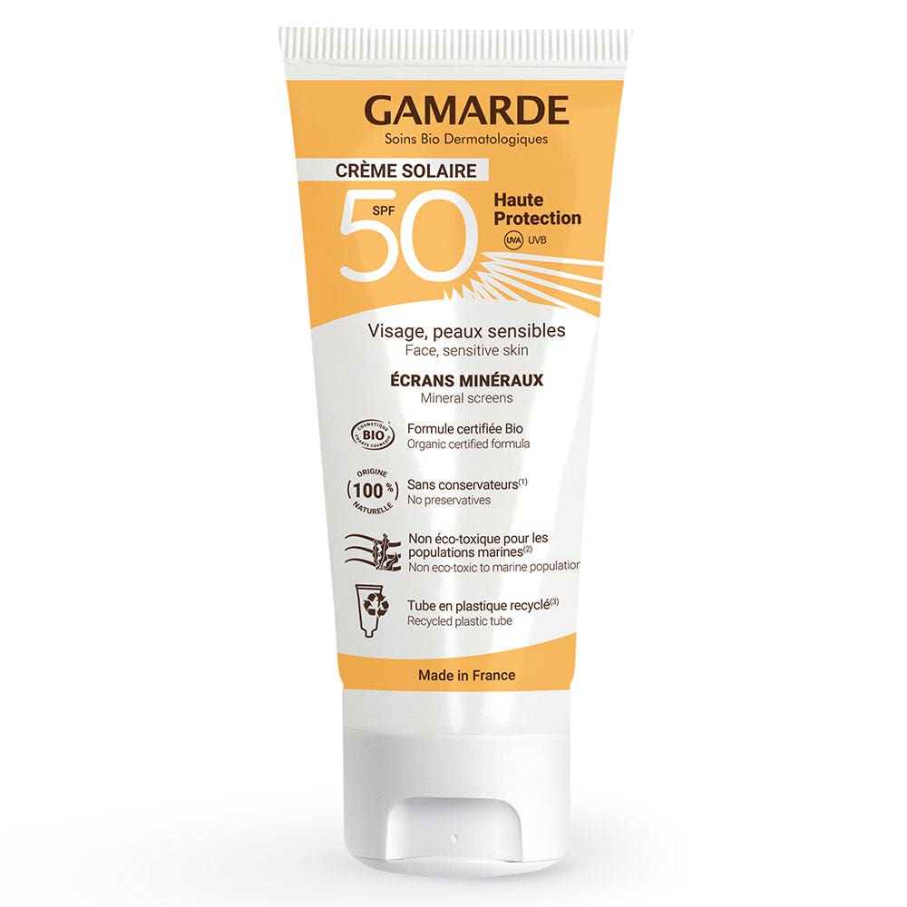 Gamarde Crema solar SPF50 UVA UVB alta protección 40ml