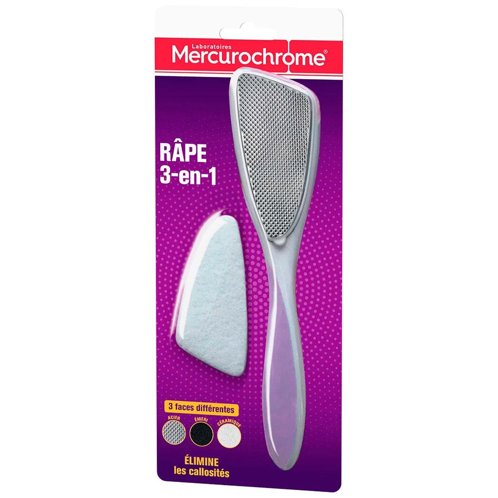 Mercurochrome Escofina 3 en 1 Elimina el calcio