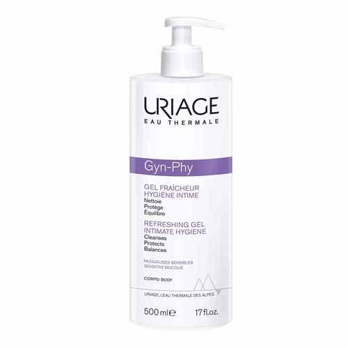 Uriage Gyn-Phy Gel Refrescante Higiene Íntima Mucosas Sensibles Muqueuses Sensibles 500ml