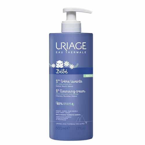 Uriage Bebé Primera Crema Limpiadora Bebe Rostro Cuerpo Y Cuero Cabelludo 500ml