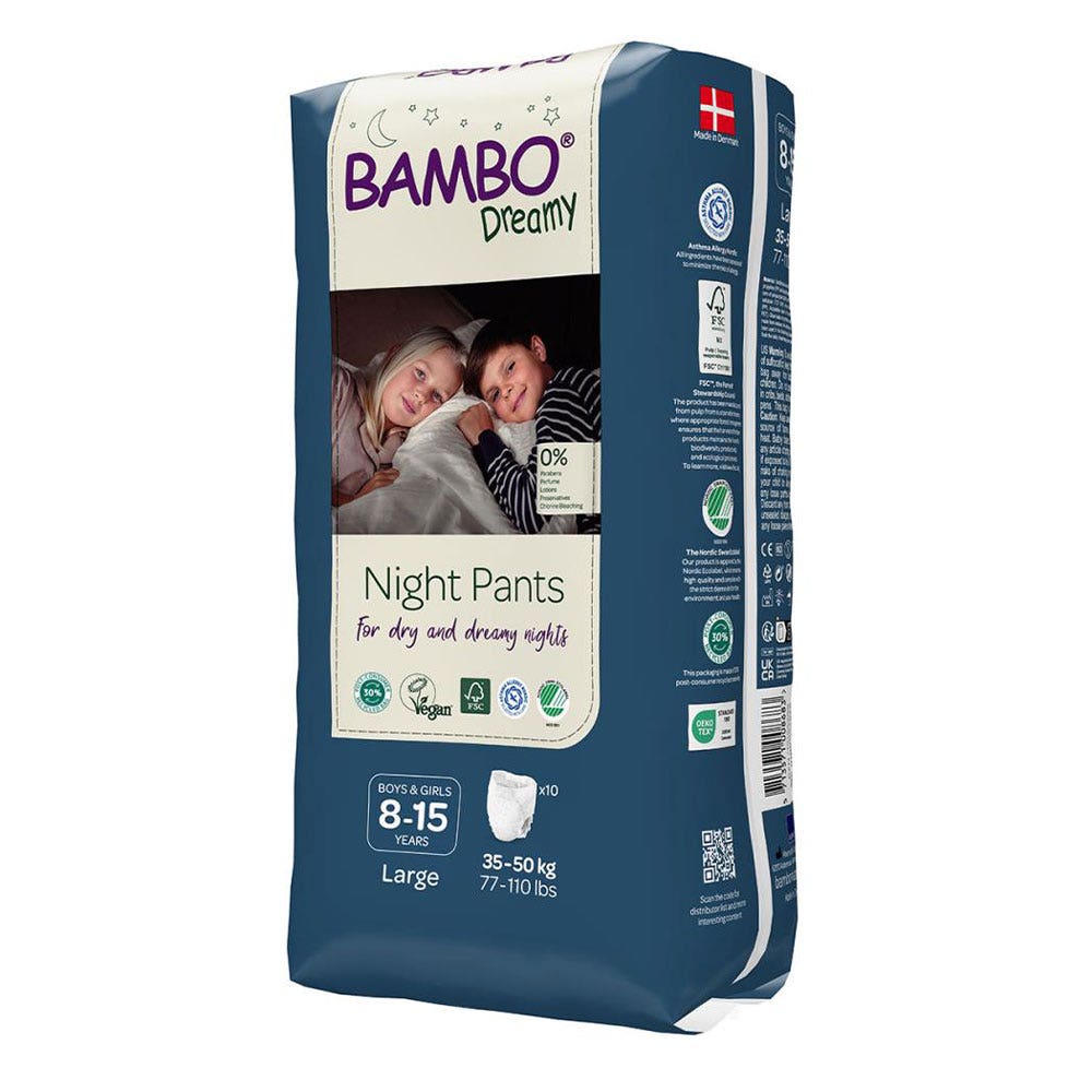Bambo Nature Dreamy Ropa de dormir para niños y niñas x10
