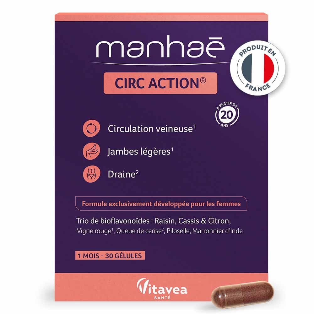 Manhaé Circ Action Circulación venosa 30 cápsulas