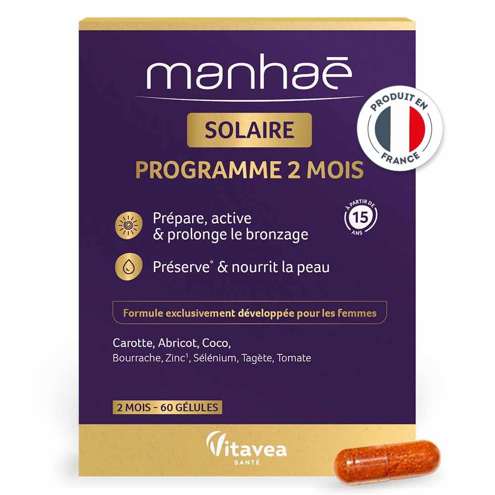 Manhaé Solar cura de 2 meses 60 cápsulas