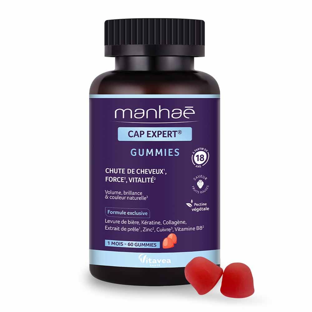 Manhaé Expert Capilar Anticaída Force Vitalité 60 gominolas