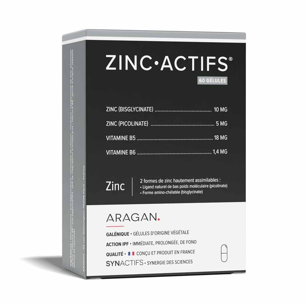Aragan Synactifs ZincActivos 60 cápsulas