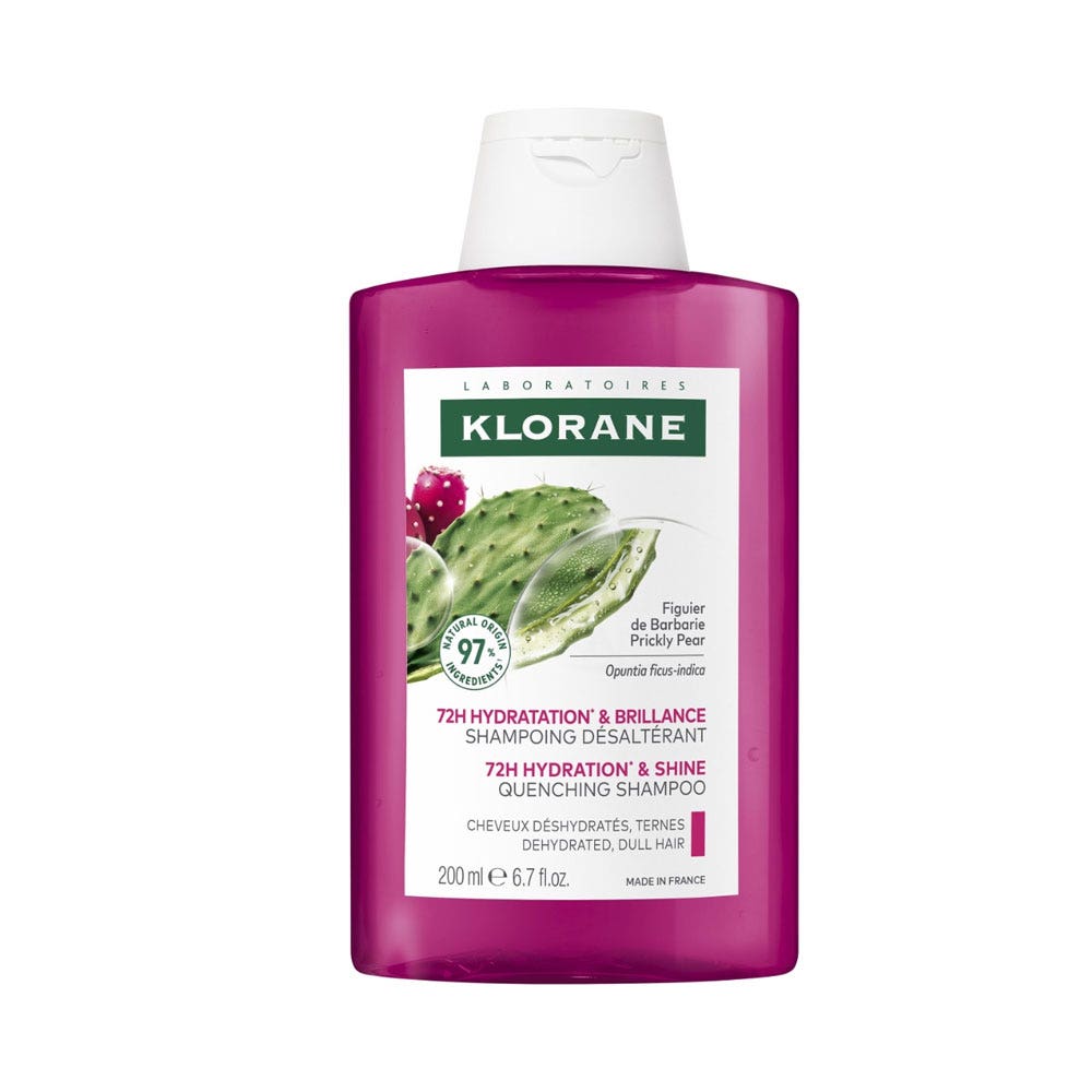 Klorane Higuera Shampooing deshidratación 72h hidratación y brillo 200 ml