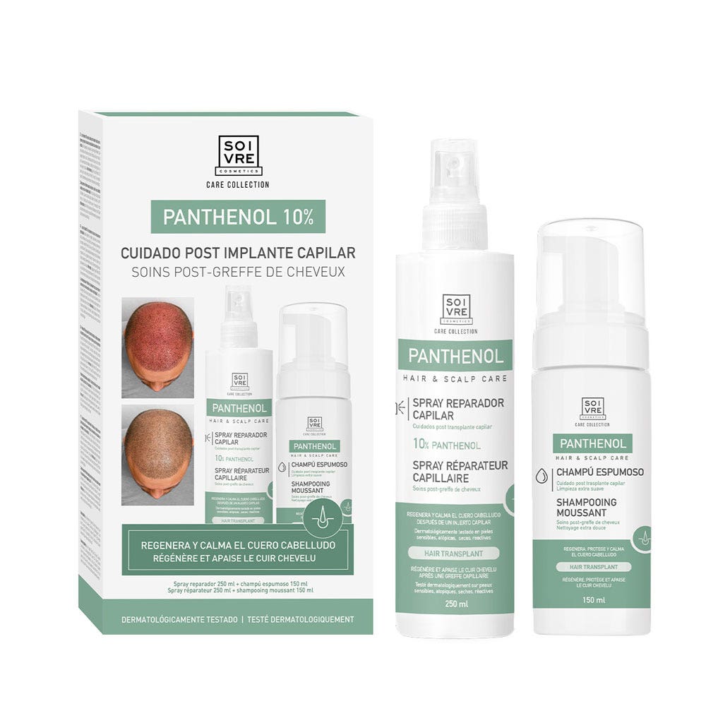 Soivre Cosmetics Pack de cuidados postrasplante capilar
