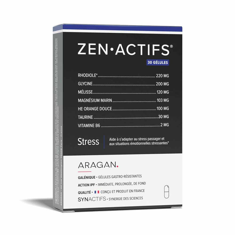 Aragan Synactifs Zenactifs estrés 30 cápsulas