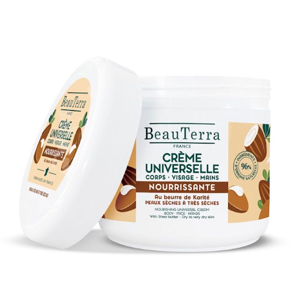 Beauterra Crema Universal Nutritiva Manteca de karité 400 ml