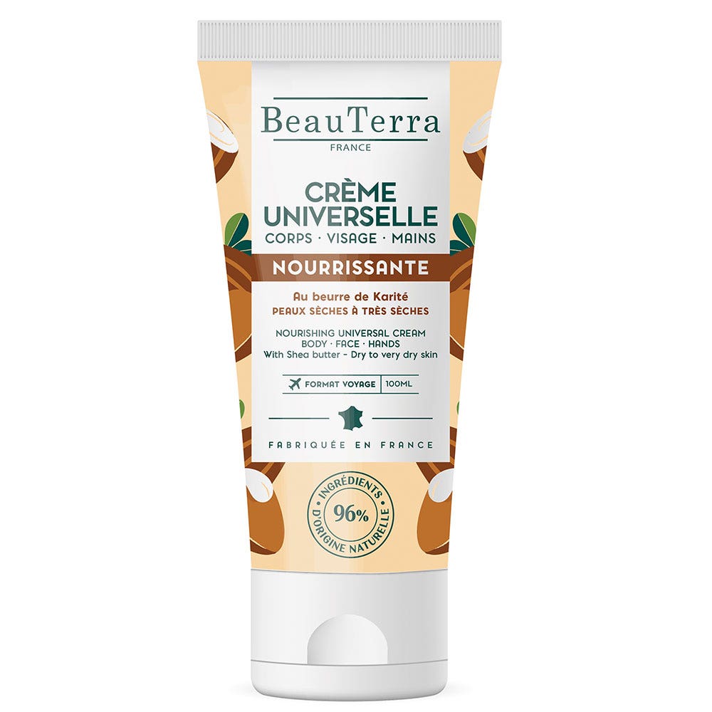 Beauterra Crema Universal Nutritiva Manteca de karité 100 ml