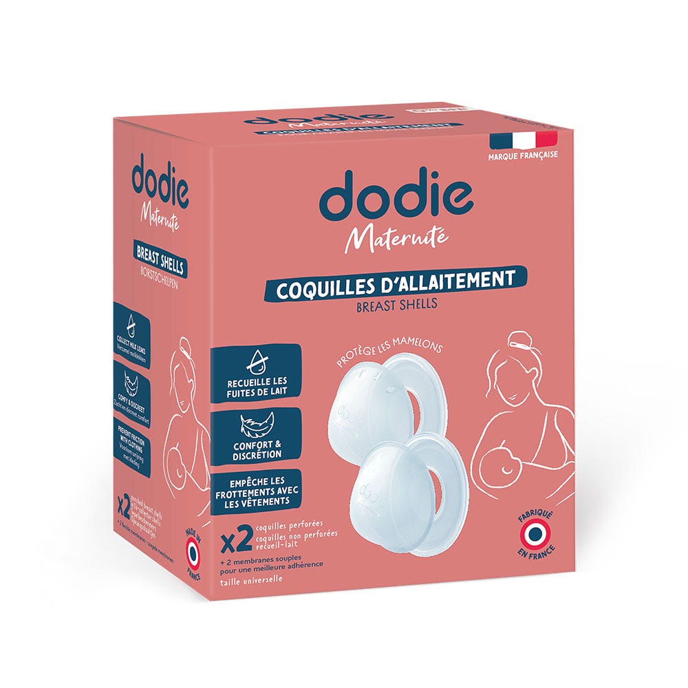 Dodie Conchas De Lactancia Caja Con 4 Unidades