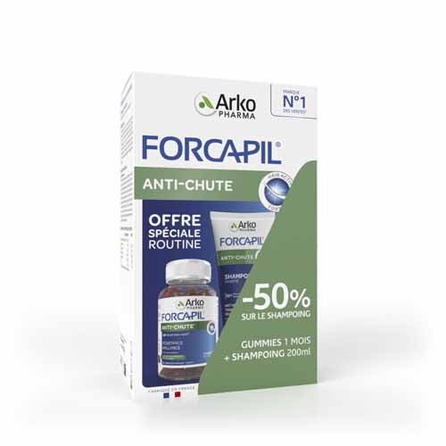Arkopharma Forcapil Anticaída 60 gominolas + Champú 200ml