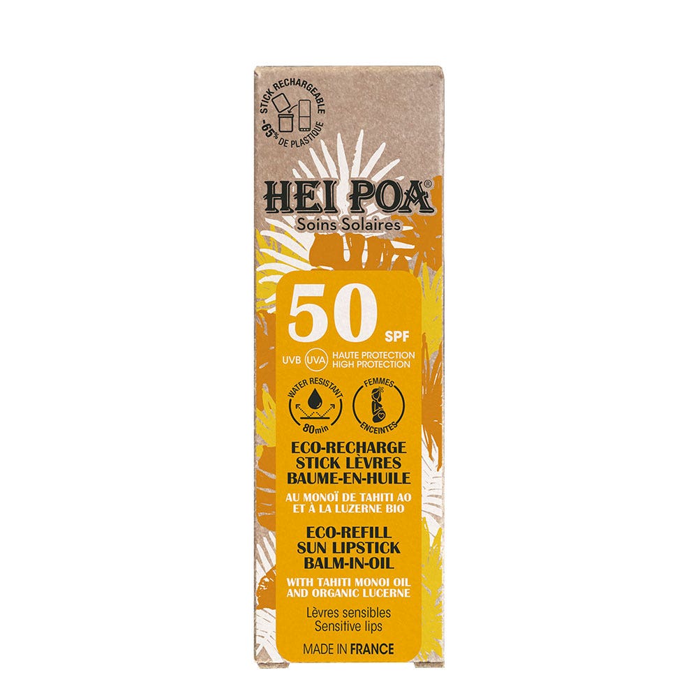 Hei Poa Solares Recambio stick labial SPF50+ 4g