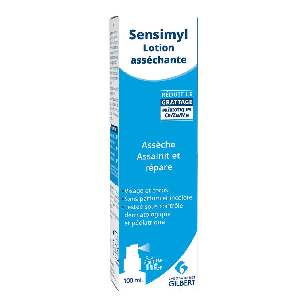 Sensimyl Loción Secante Cara y cuerpo Piel sensible irritada 100 ml