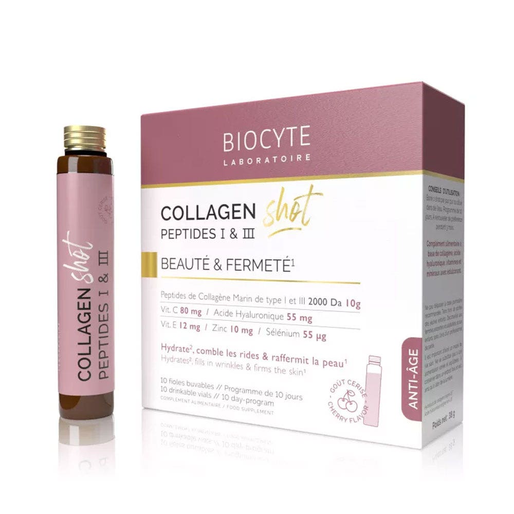 Biocyte Belleza Péptidos de colágeno I y III 10 viales