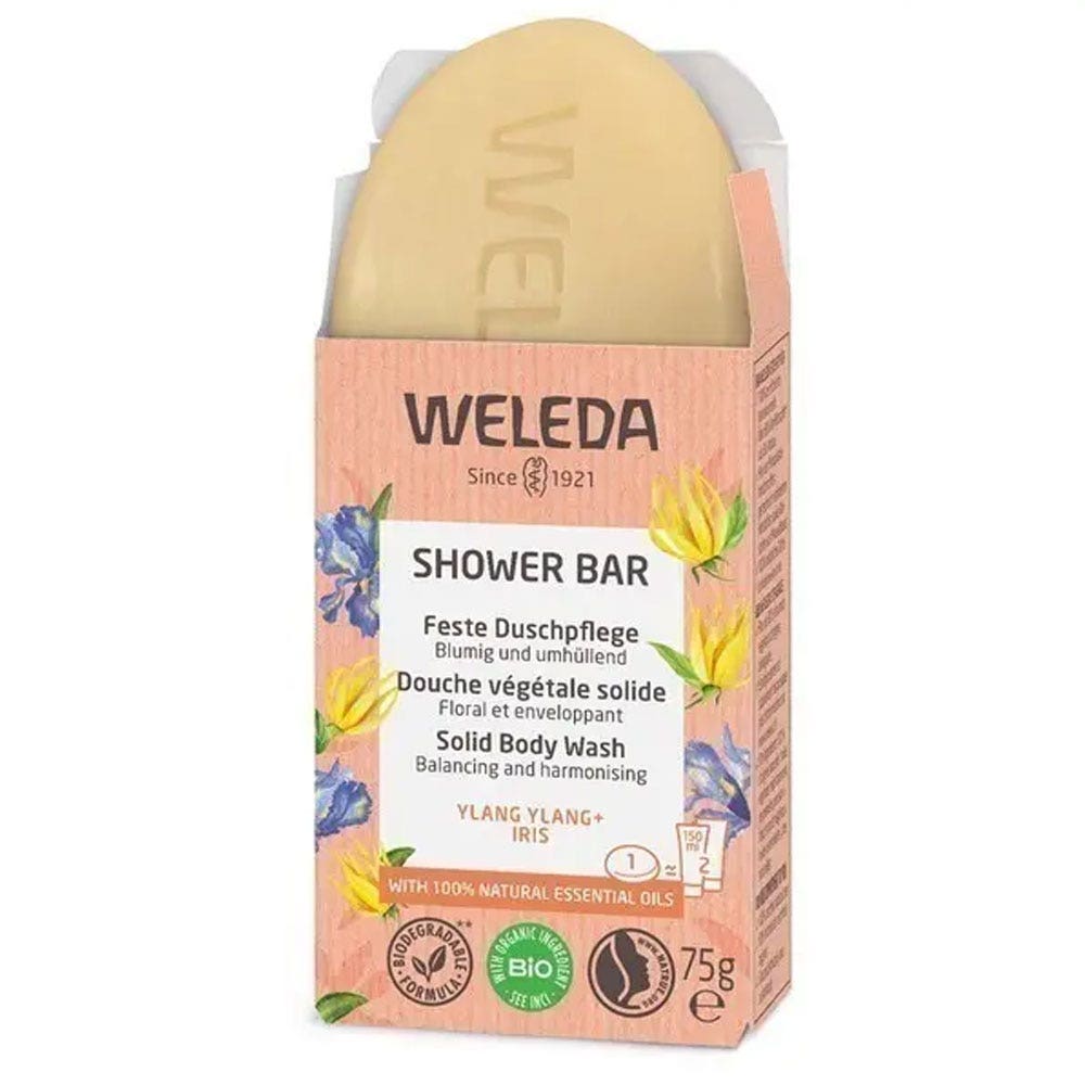 Weleda Ducha de planta maciza Ylang-Ylang + Iris 75g