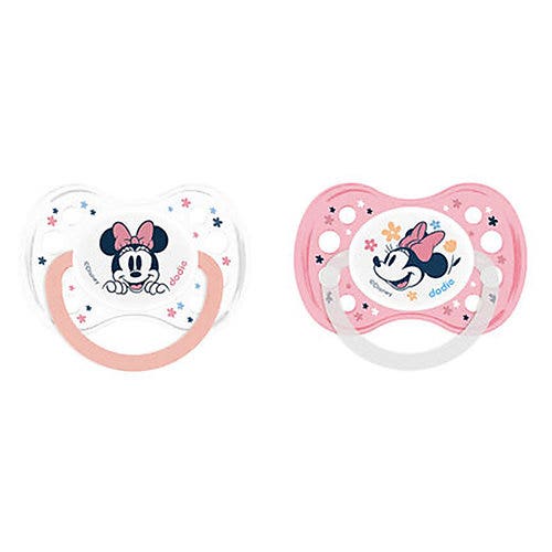 Dodie Chupetes Simetricos De Silicona Coleccion Mickey & Minnie 6+ Meses X2