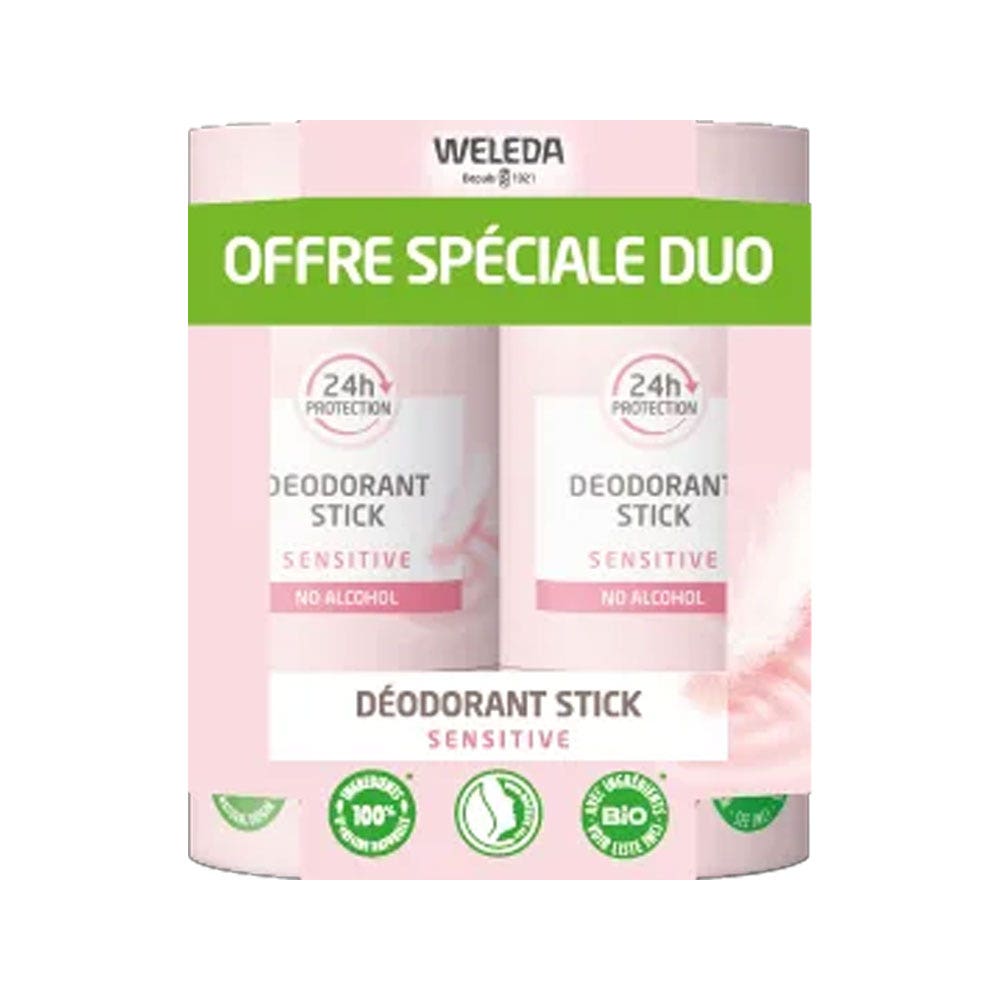 Weleda Desodorante en barra 24h Sensitive 2x50g