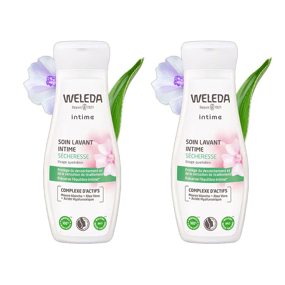 Weleda Intime Cuidado Limpiador Íntimo Sequedad 2x200ml