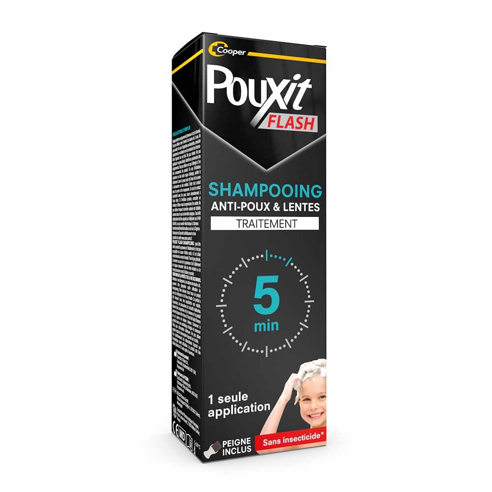 Pouxit Flash Champú para piojos y uñas 100 ml - Easypara