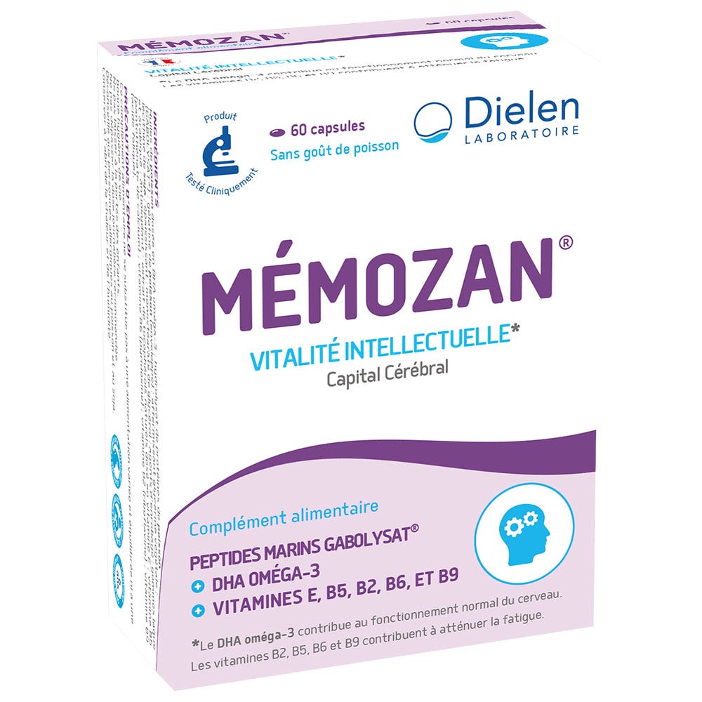 Dielen Memozan 60 cápsulas vitalidad intelectual 60 Cápsulas