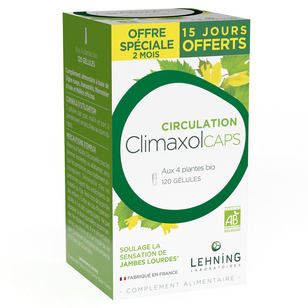 Lehning Circulación Climaxolcaps 120 cápsulas