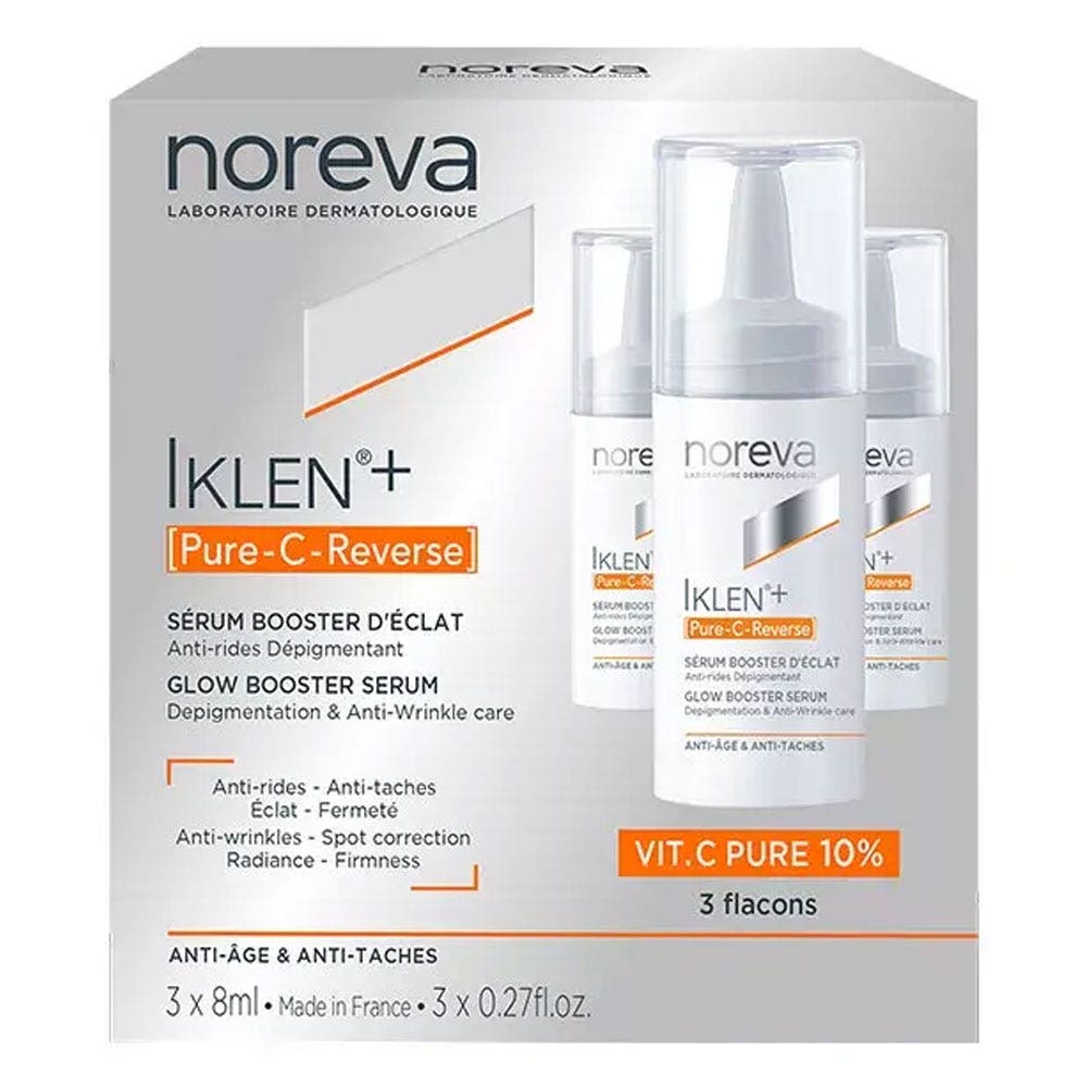 Noreva Iklen+ Pure C Reverse Refuerzo de Sérum Anti-Age et Anti-Tâches 3 Flacons x8ml