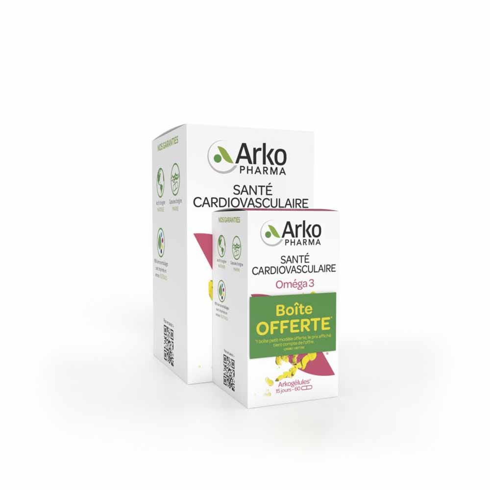 Arkopharma Arkocápsulas Omega 3 salud cardiovascular 180+60 cápsulas