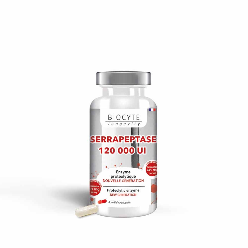 Biocyte Longevity Serrapeptasa x60 cápsulas